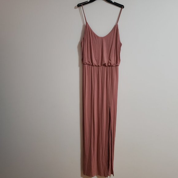 Lulus Dresses & Skirts - Pecan Rose Brown Spaghetti Strap Dress (Lulus)